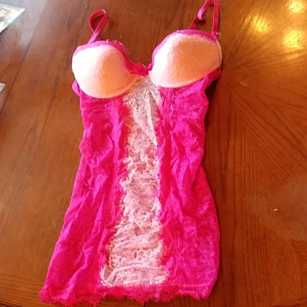 Womans size large fushia and pink lingerie